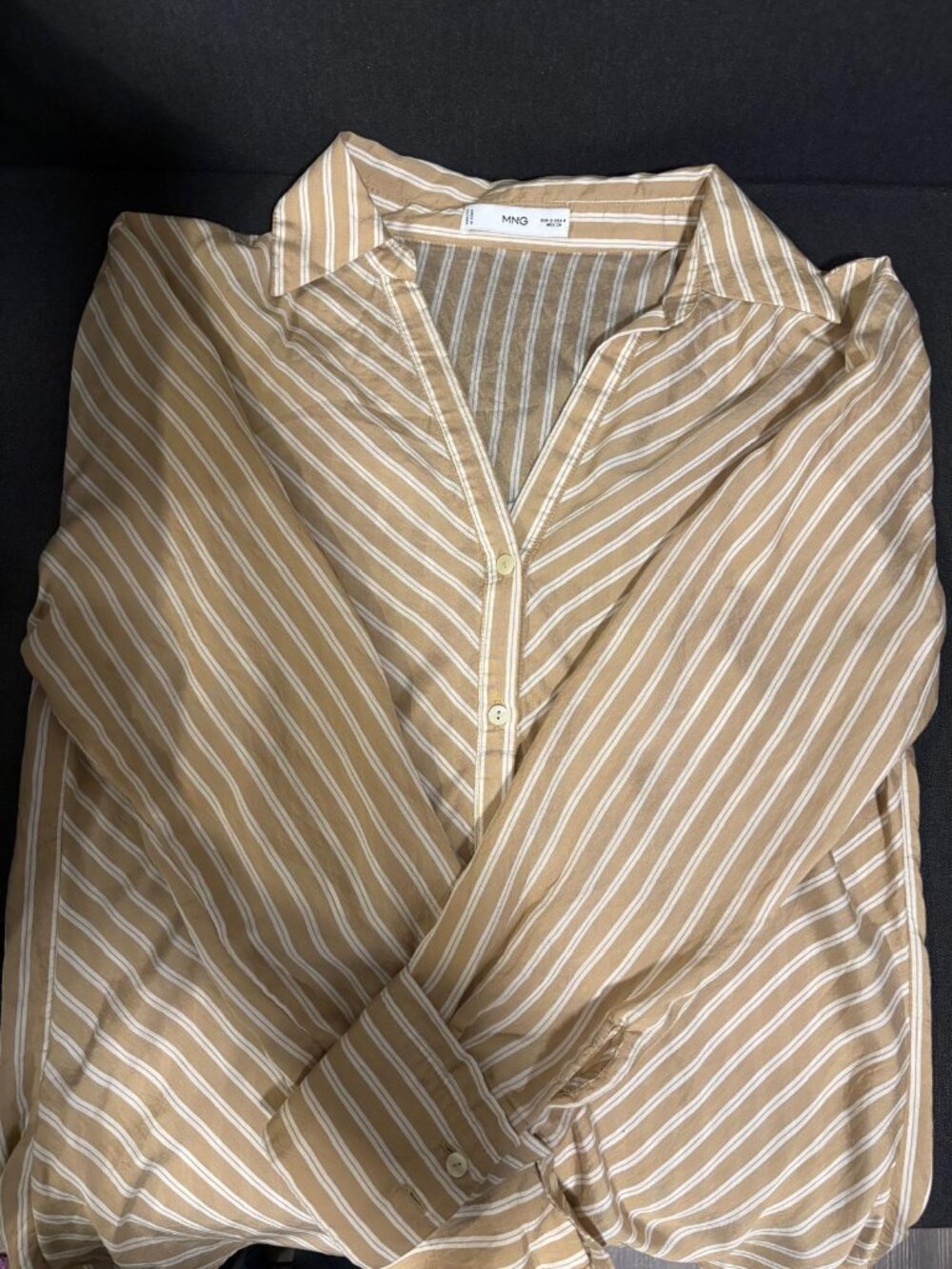 Mango striped button down
